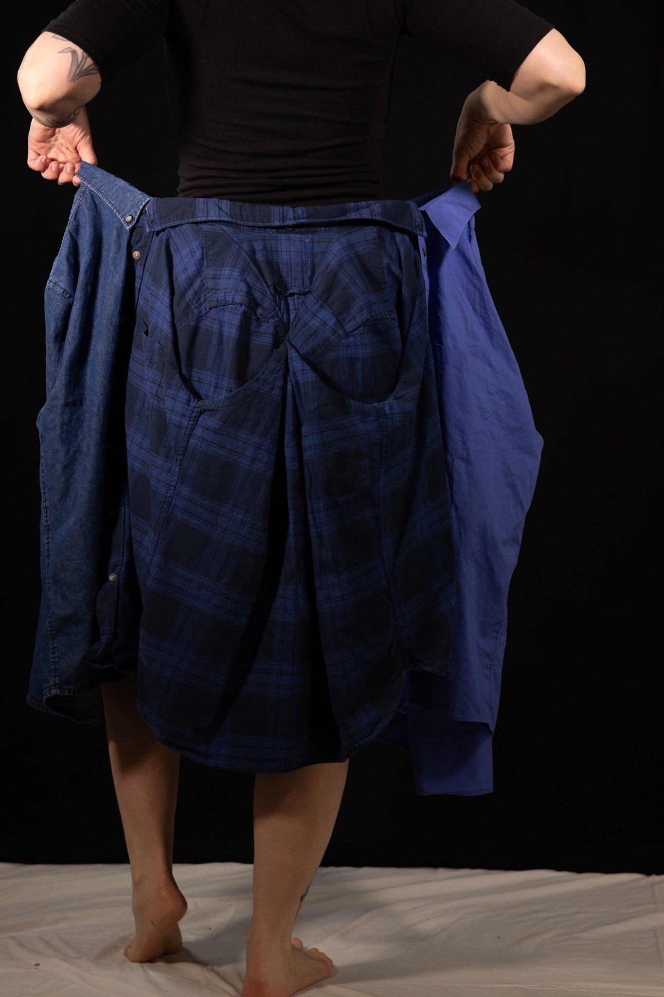Breve Skirt - 3 Panel Blue Plus Size