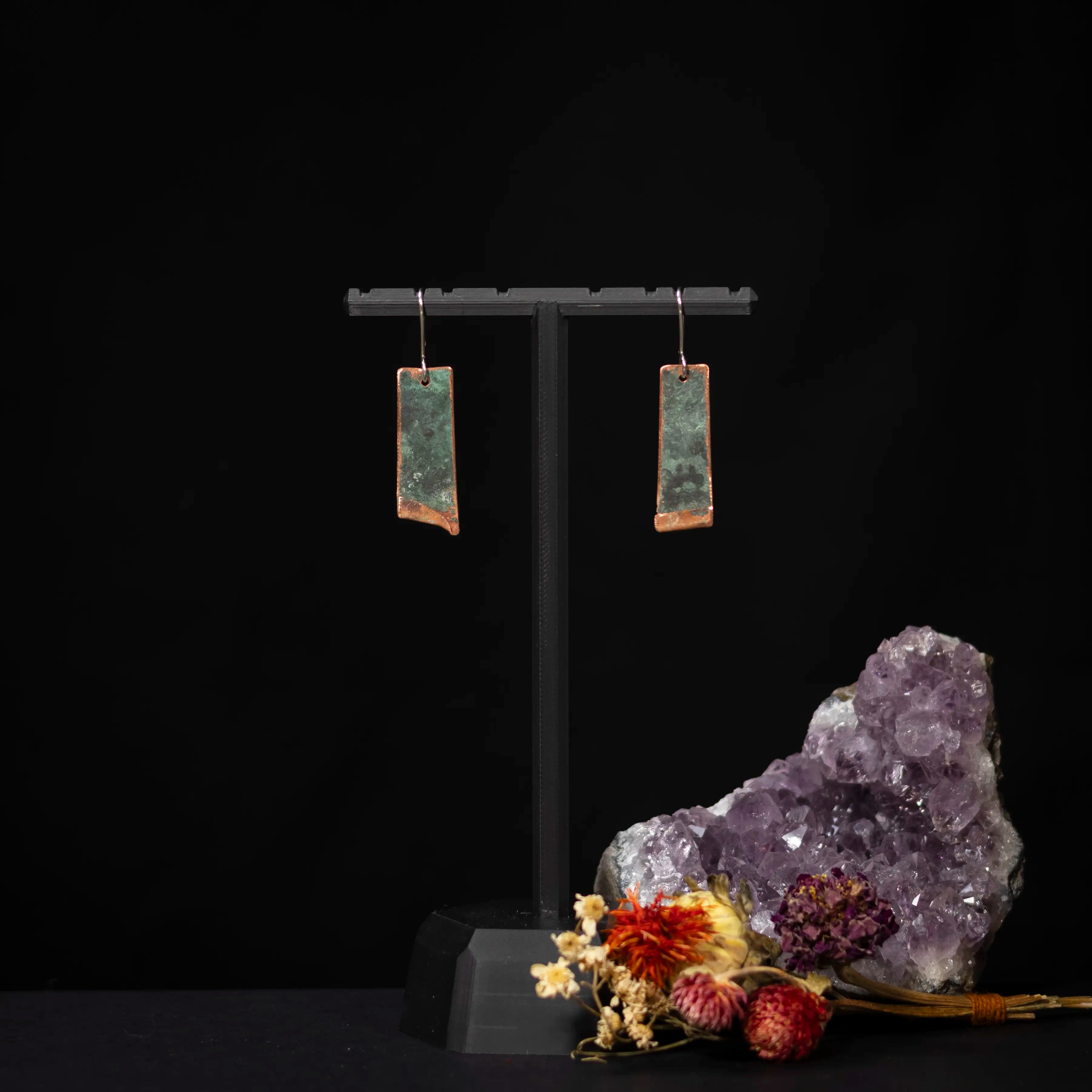 You'll Like Tacoma - Rectangle Hanger Earrings