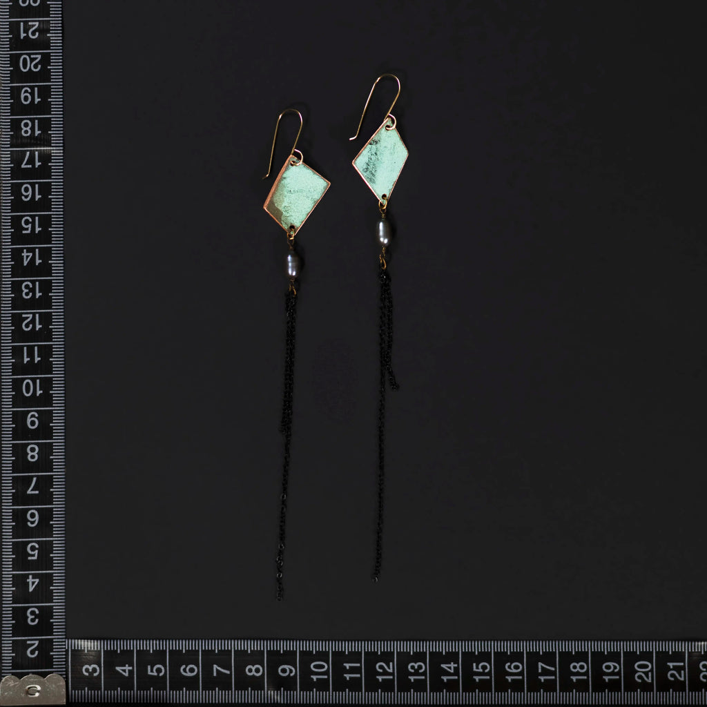 You'll Like Tacoma - Pearl & Diamond Dangle Earrings