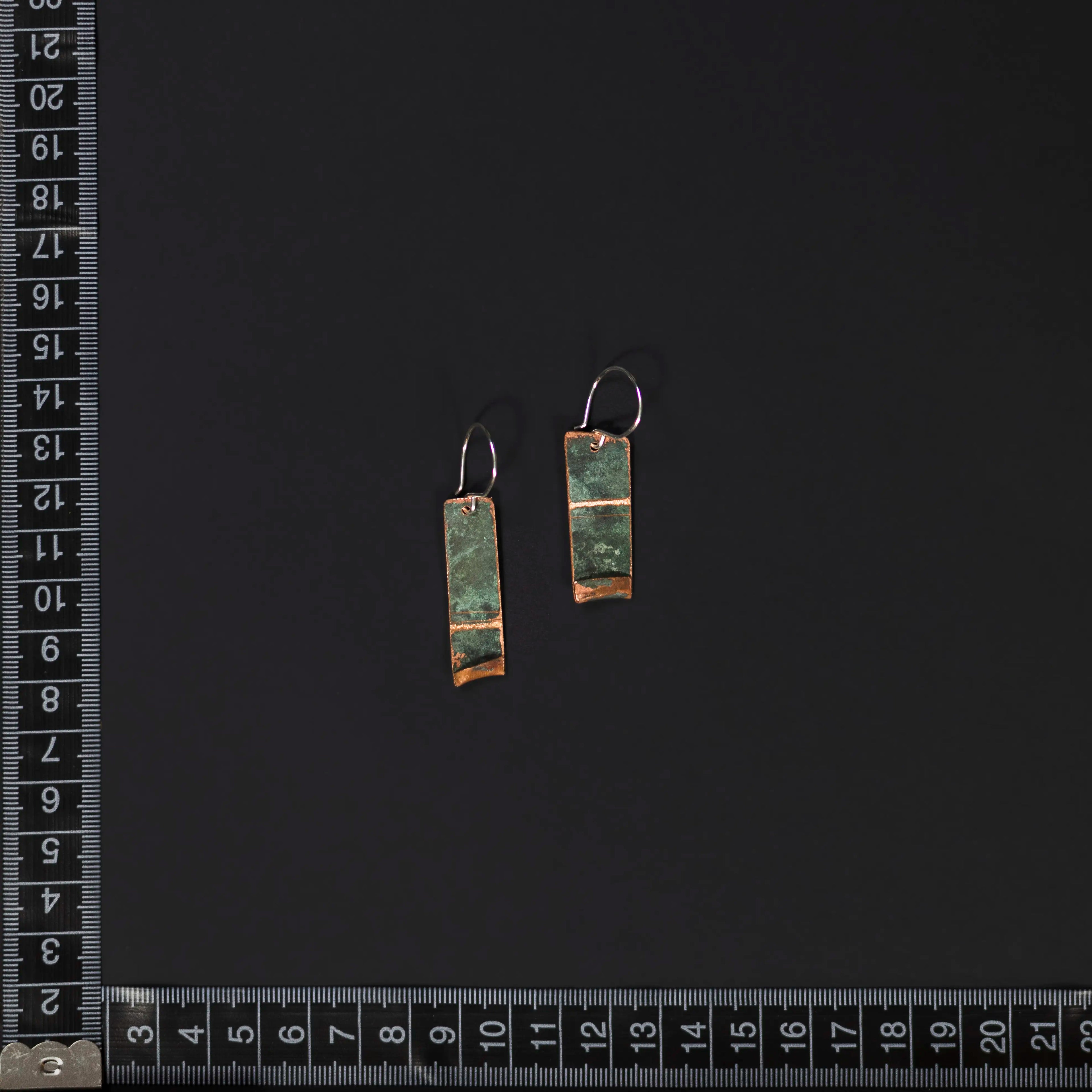 You'll Like Tacoma - Rectangle Hangers with Etching Earrings