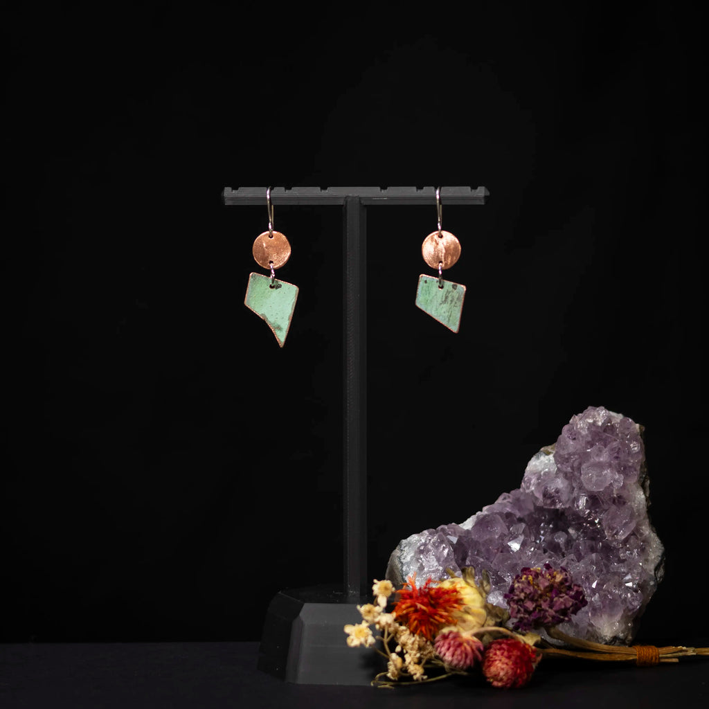 You'll Like Tacoma - Copper Circle Earrings
