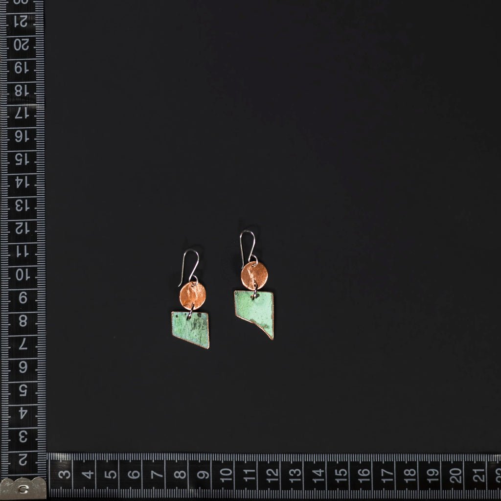 You'll Like Tacoma - Copper Circle Earrings