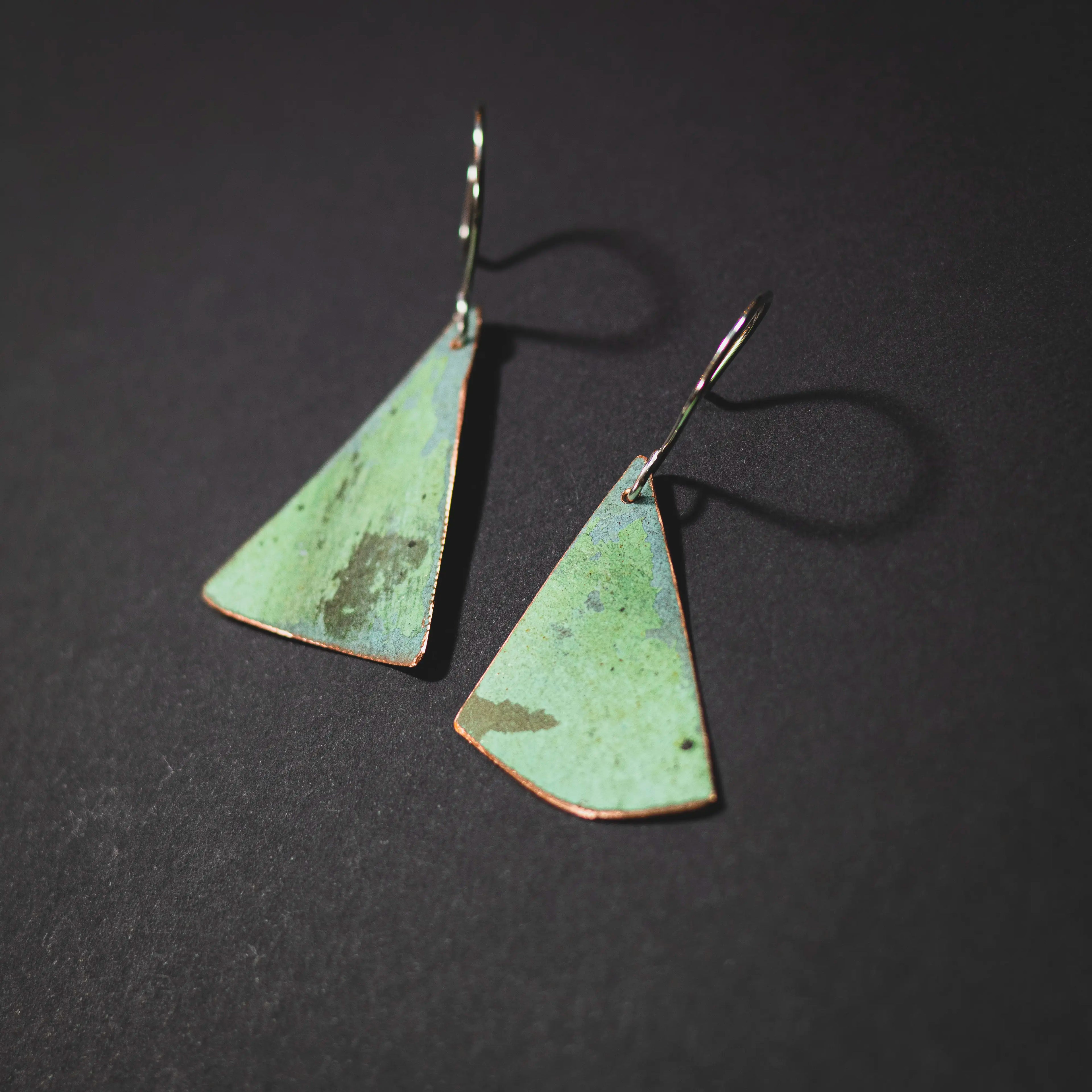 You'll Like Tacoma - Asymmetrical Triangle Earrings