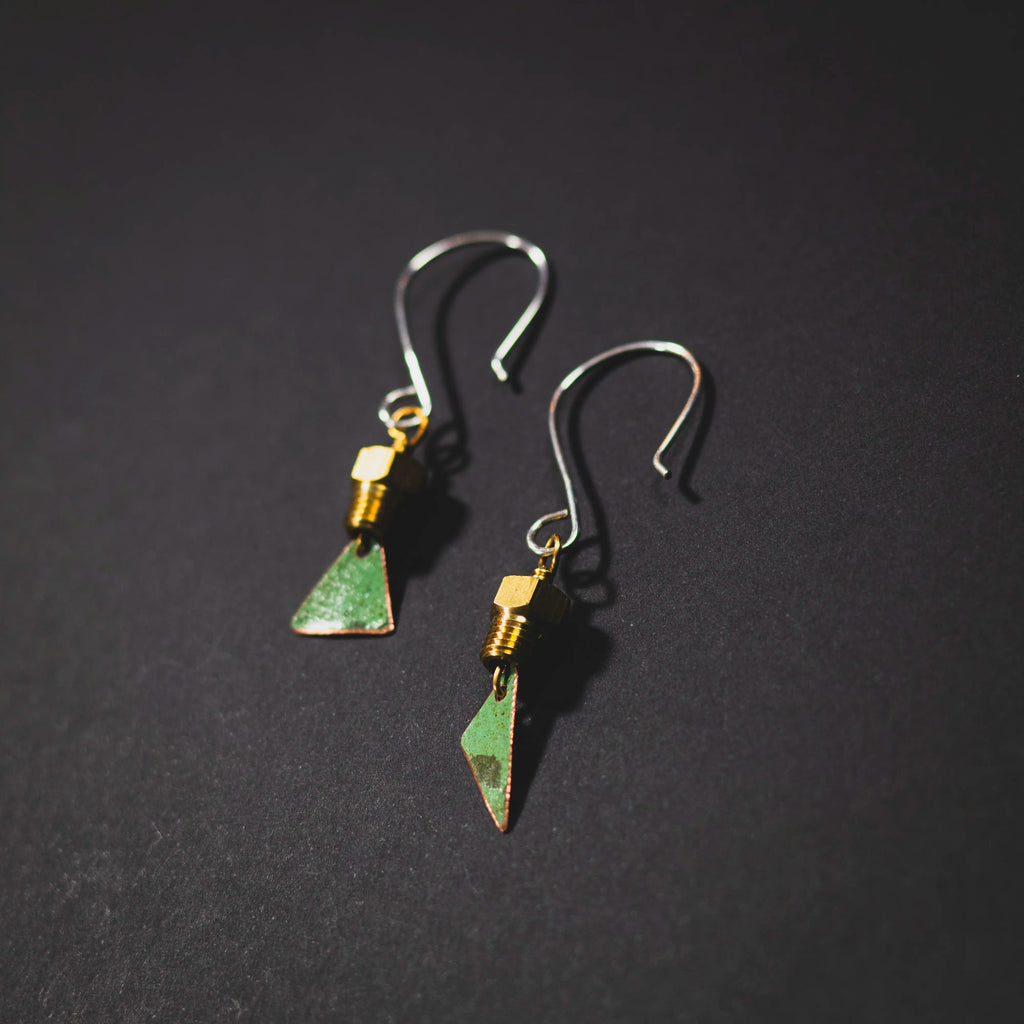 You'll Like Tacoma - Screw & Tiny Triangle Earrings