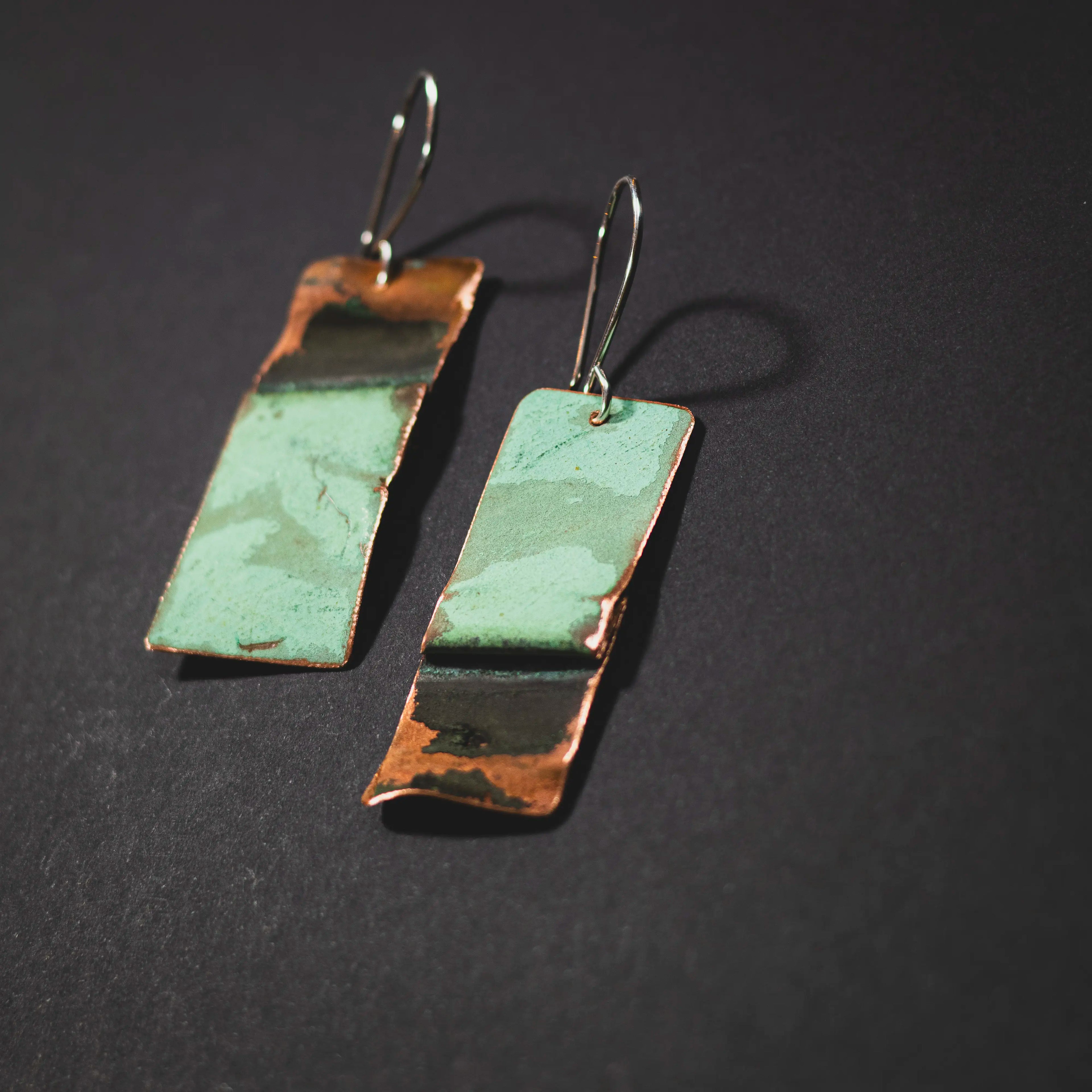 You'll Like Tacoma - Reverse Rectangle Earrings