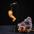 Give Me a Hand Baby - Rubber & Bronze Baby Foot Keychain