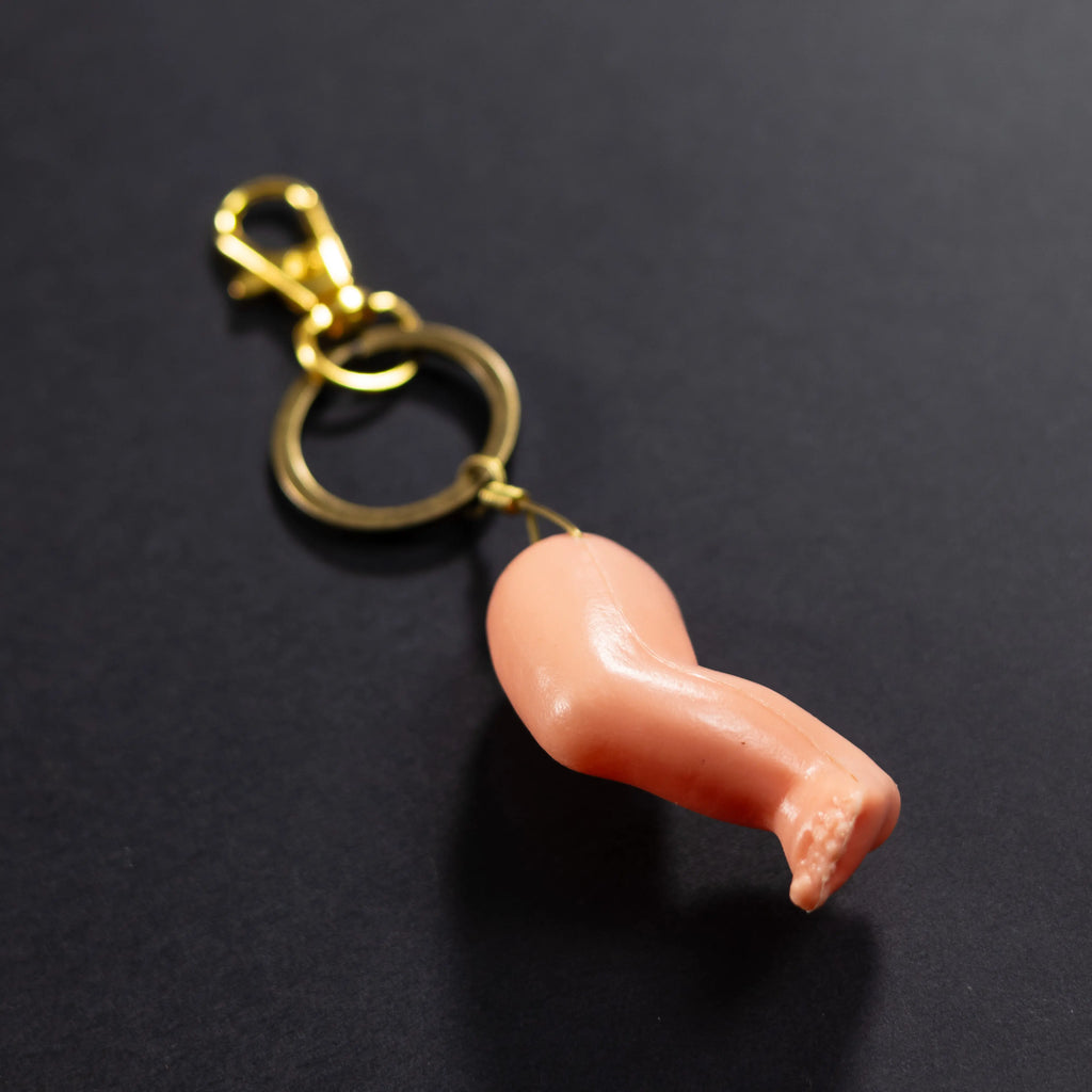 Give Me a Hand Baby - Plastic & Bronze Baby Foot Keychain