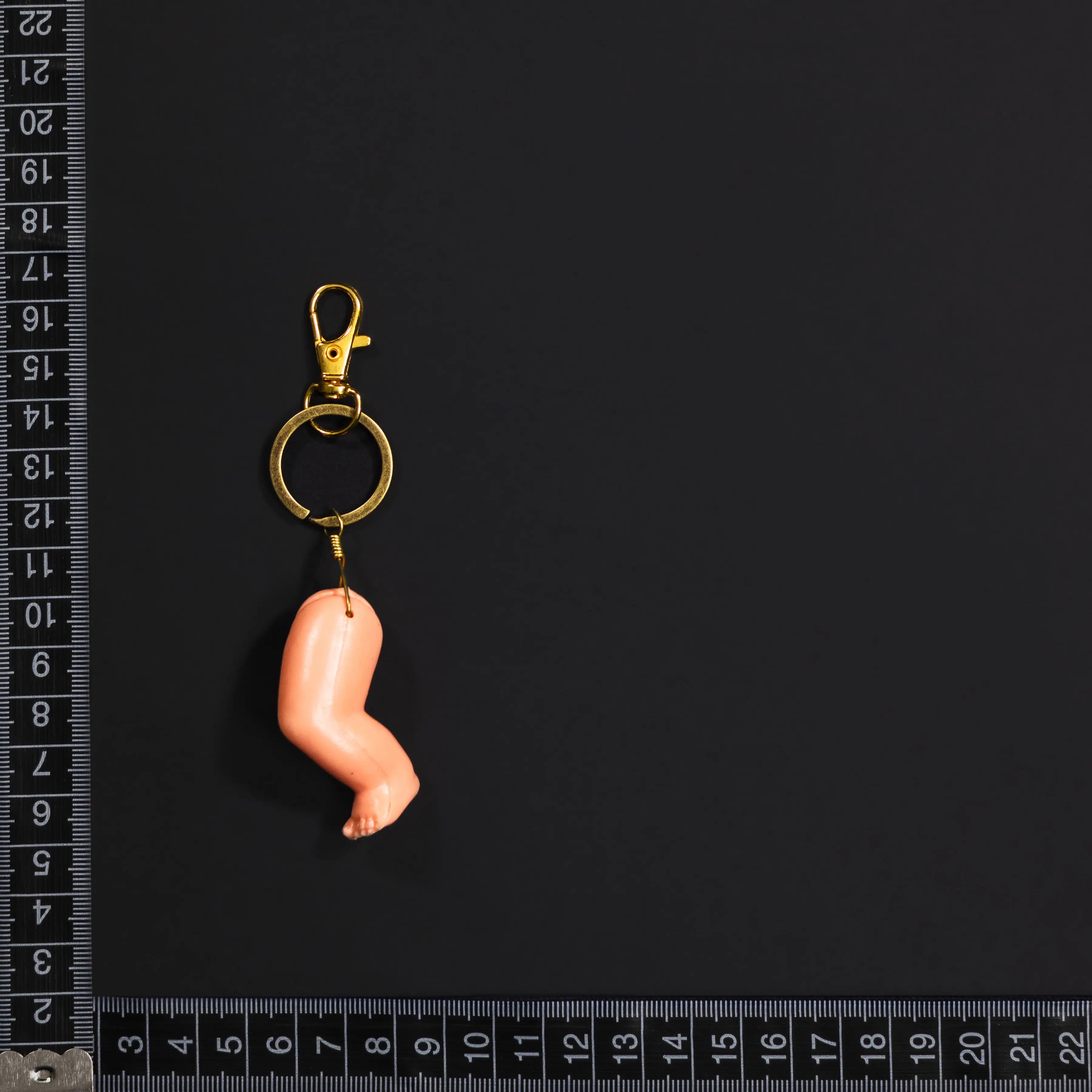 Give Me a Hand Baby - Plastic & Bronze Baby Foot Keychain