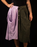 Breve Skirt - Green & Lavender