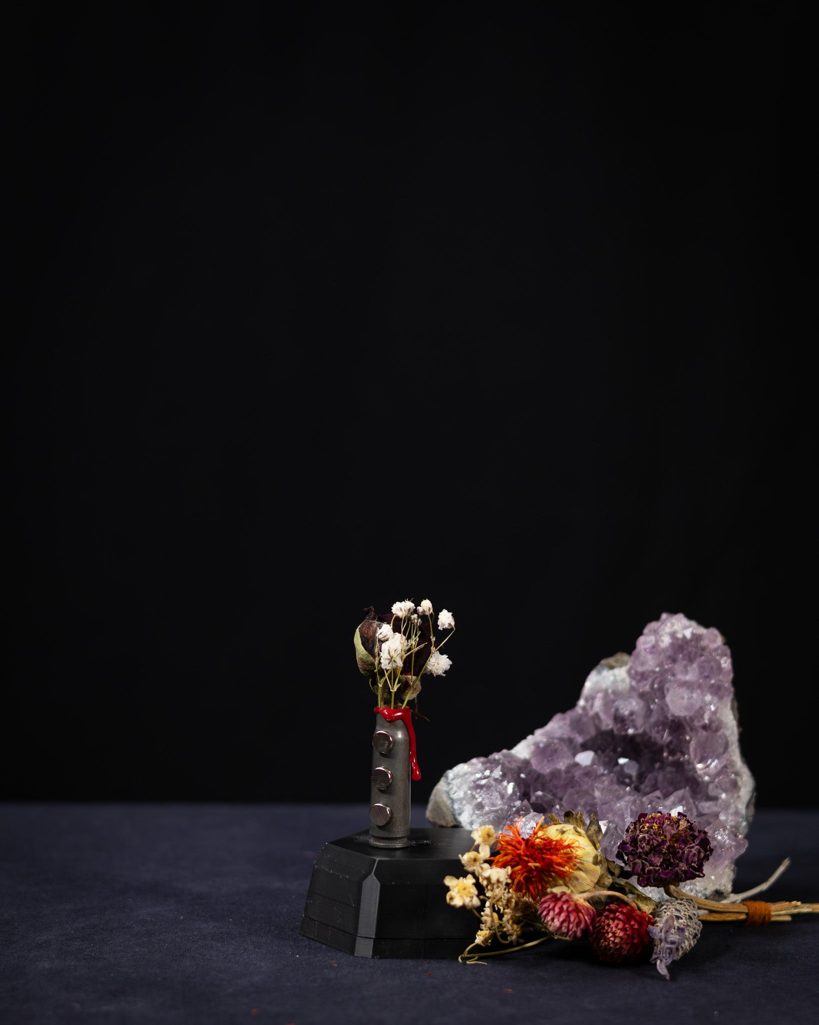 Make Art Not War - Bullet Casing Flower Magnet