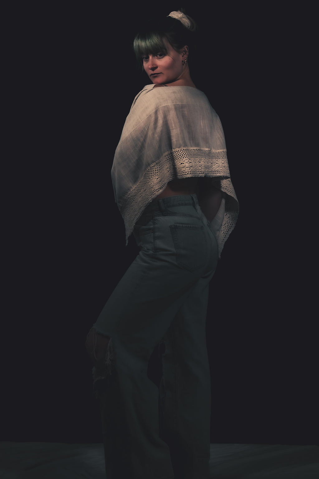 A Seat at the Table - Lace Bottomed Blouse
