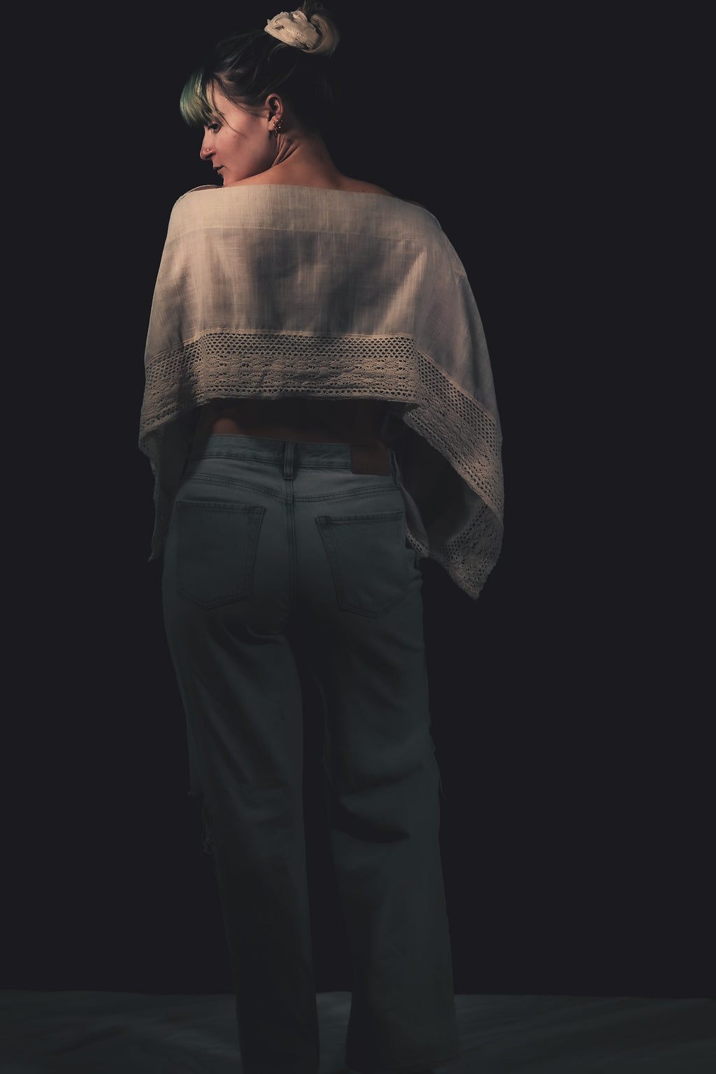 A Seat at the Table - Lace Bottomed Blouse